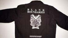 Load image into Gallery viewer, BxB Blank Boundaries Anniversary Jacket - Back Detail. "Look back into your past and look forward into your future"